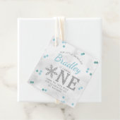 スノーフレーク冬1歳の誕生日 フェイバータグ (インサイチュ)