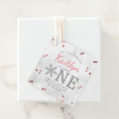 スノーフレーク冬1歳の誕生日 フェイバータグ (インサイチュ)