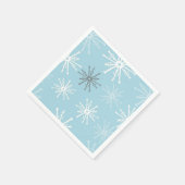 スノーフレーク凍っていカクテルナプキン スタンダードカクテルナプキン (角)