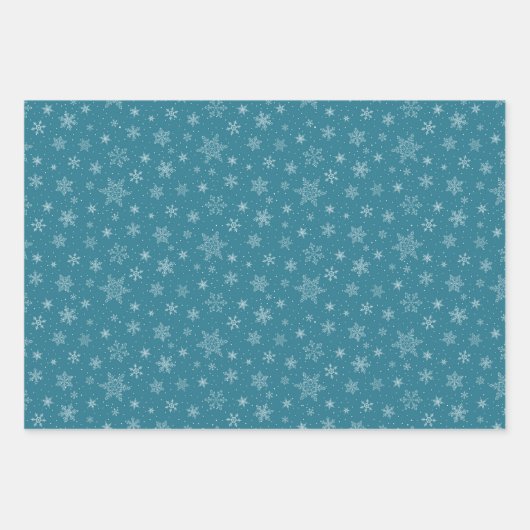 スノーフレーク包装紙 ラッピングペーパーシート (正面)