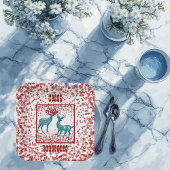 スノーフレーク北欧メリークリスマストナディースカンディア ペーパープレート