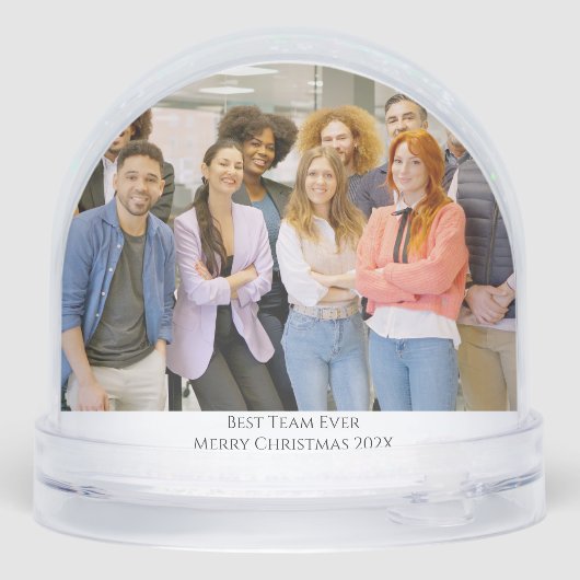 スノーフレーク同僚ミームアートフォトオフィスギフト (裏面)