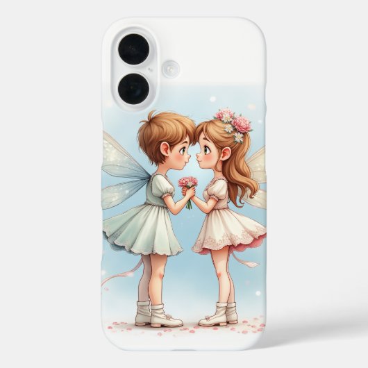 スノーフレーク妖精iPhone 16ケース Case-Mate iPhoneケース (裏面)