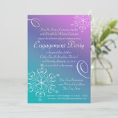 スノーフレーク婚約パーティ 招待状 (スタンド正面)