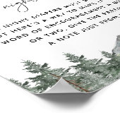 スノーフレーク山の赤ちゃんシャワー深夜おむつ ポスター (角)