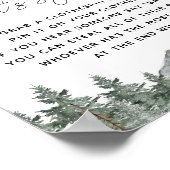 スノーフレーク山の赤ちゃんシャワー言わないベビーゲーム ポスター (角)