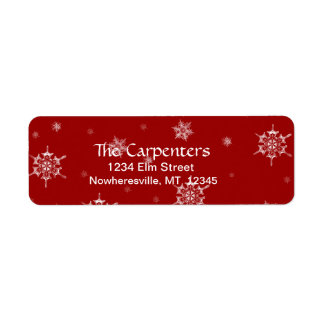 スノーフレーク差出人住所ラブル ラベル