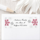 スノーフレーク差出人住所ラベル ラベル (インサイチュ)