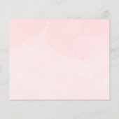 スノーフレーク手頃ベビーシャワーアドバイスカード (裏面)