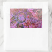 スノーフレーク抽象芸術 長方形シール (バッグ)