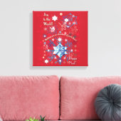 スノーフレーク挨拶I キャンバスプリント (インサイチュ (リビング))