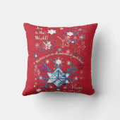 スノーフレーク挨拶I クッション (裏面)