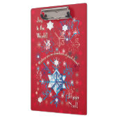 スノーフレーク挨拶I クリップボード (左)