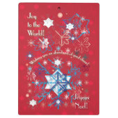 スノーフレーク挨拶I クリップボード (裏面)