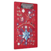 スノーフレーク挨拶I クリップボード (右)