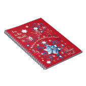 スノーフレーク挨拶I ノートブック (右側)