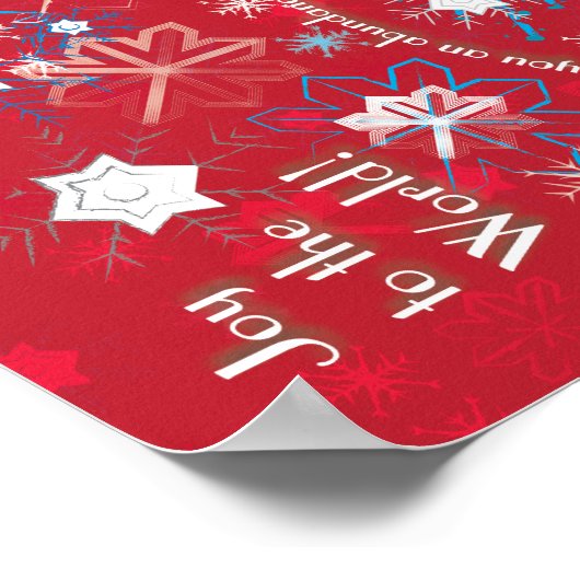 スノーフレーク挨拶I ポスター (角)