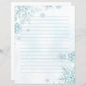 スノーフレーク文房具、冬の文房具 (正面/裏面)