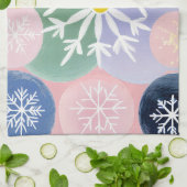 スノーフレーク星座 キッチンタオル (折り畳み)