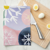 スノーフレーク星座 キッチンタオル (四つ折り)