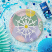 スノーフレーク星座 ペーパープレート (パーティー)