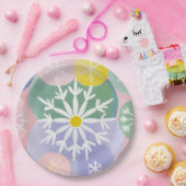 スノーフレーク星座 ペーパープレート (パーティー)