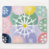 スノーフレーク星座 マウスパッド (正面)