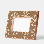 スノーフレーク木製 レーザー彫刻フレーム (左)