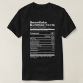 スノーフレーク栄養の事実おもしろい社会主義キャピタル Tシャツ (デザイン正面)