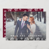 スノーフレーク氏縁どと夫人 シーズンカード (正面/裏面)