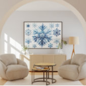 スノーフレーク水カラーコレクション ポスター