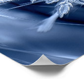 スノーフレーク氷結晶 ポスター (角)