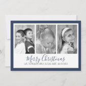 スノーフレーク海軍クリスマスフォトカードの数々の写真 シーズンカード (正面)