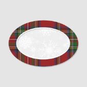 スノーフレーク王室のスチュワートプレイド名タグ 名札 (正面)