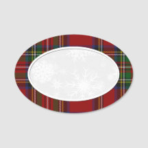 スノーフレーク王室のスチュワートプレイド名タグ