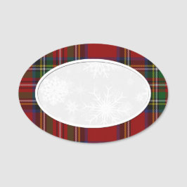 スノーフレーク王室のスチュワートプレイド名タグ 名札