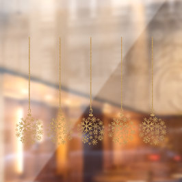 スノーフレーク球根金ゴールド5つのウィンドウのパック ウィンドウサイン