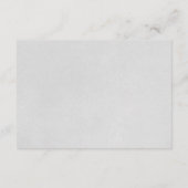 スノーフレーク男女兼用赤ちゃんシャワーブックリクエスト エンクロージャーカード (裏面)