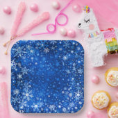 スノーフレーク紙プレート ペーパープレート (パーティー)