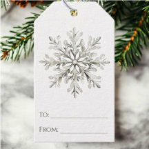 スノーフレーク素朴ウオーターカラーミニマルクリスマス