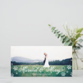 スノーフレーク結婚したとフルメリーブリードホリデー シーズンカード (スタンド正面)