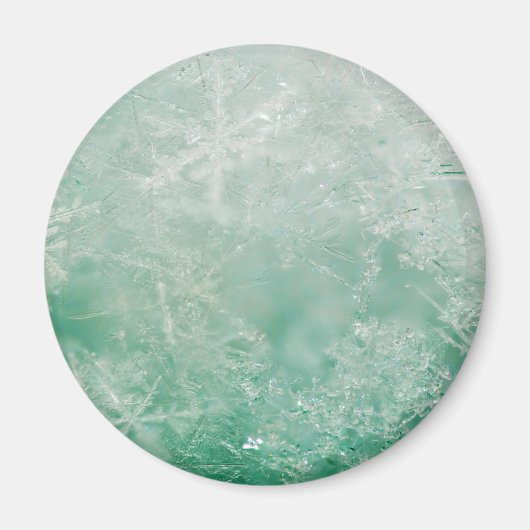 スノーフレーク結晶 マグネット (正面)