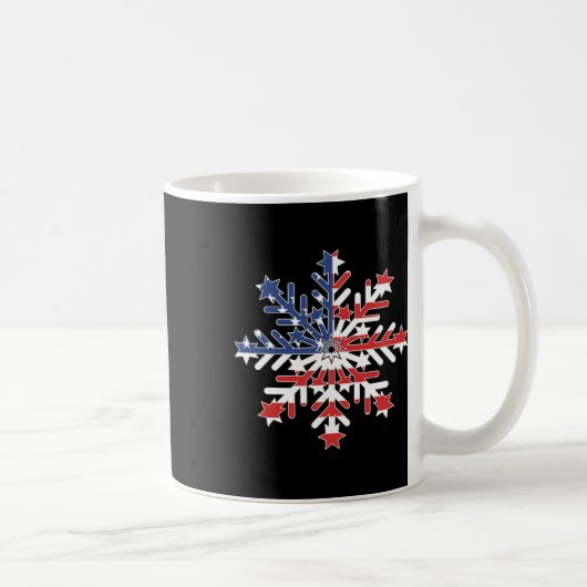スノーフレーク自由主義の- 7月4日の民主党 コーヒーマグカップ (右)
