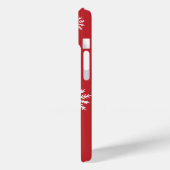 スノーフレーク花嫁が赤に白 Case-Mate iPhoneケース (裏面 / 左)