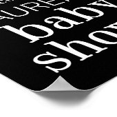 スノーフレーク赤ちゃんカスタムシャワー歓迎サイン ポスター (角)