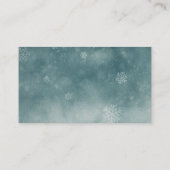 スノーフレーク赤ちゃんシャワーベビー エンクロージャーカード (裏面)