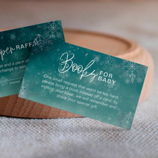 スノーフレーク赤ちゃんシャワーベビー エンクロージャーカード