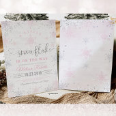 スノーフレーク赤ちゃんシャワー招待小さなスノーフレーク 招待状