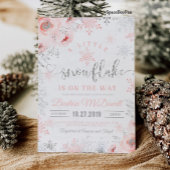 スノーフレーク赤ちゃんシャワー招待小さなスノーフレーク 招待状