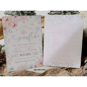 スノーフレーク赤ちゃんシャワー招待状少しオン 招待状